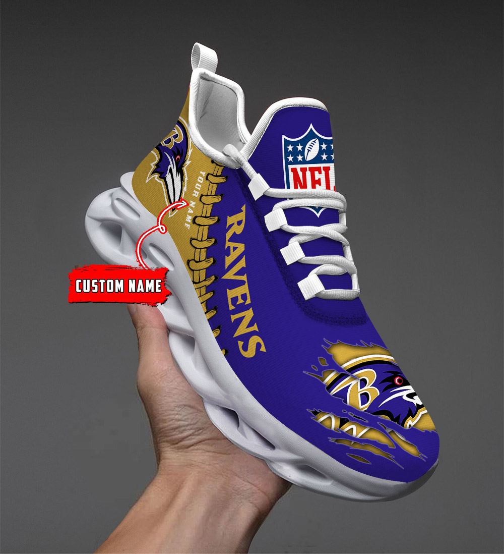    Custom name    Baltimore Ravens Personalized Max Soul Shoes   DS001