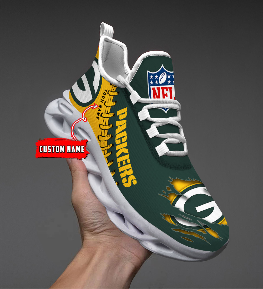    Custom name    Green Bay Packers Personalized Max Soul Shoes   DS001