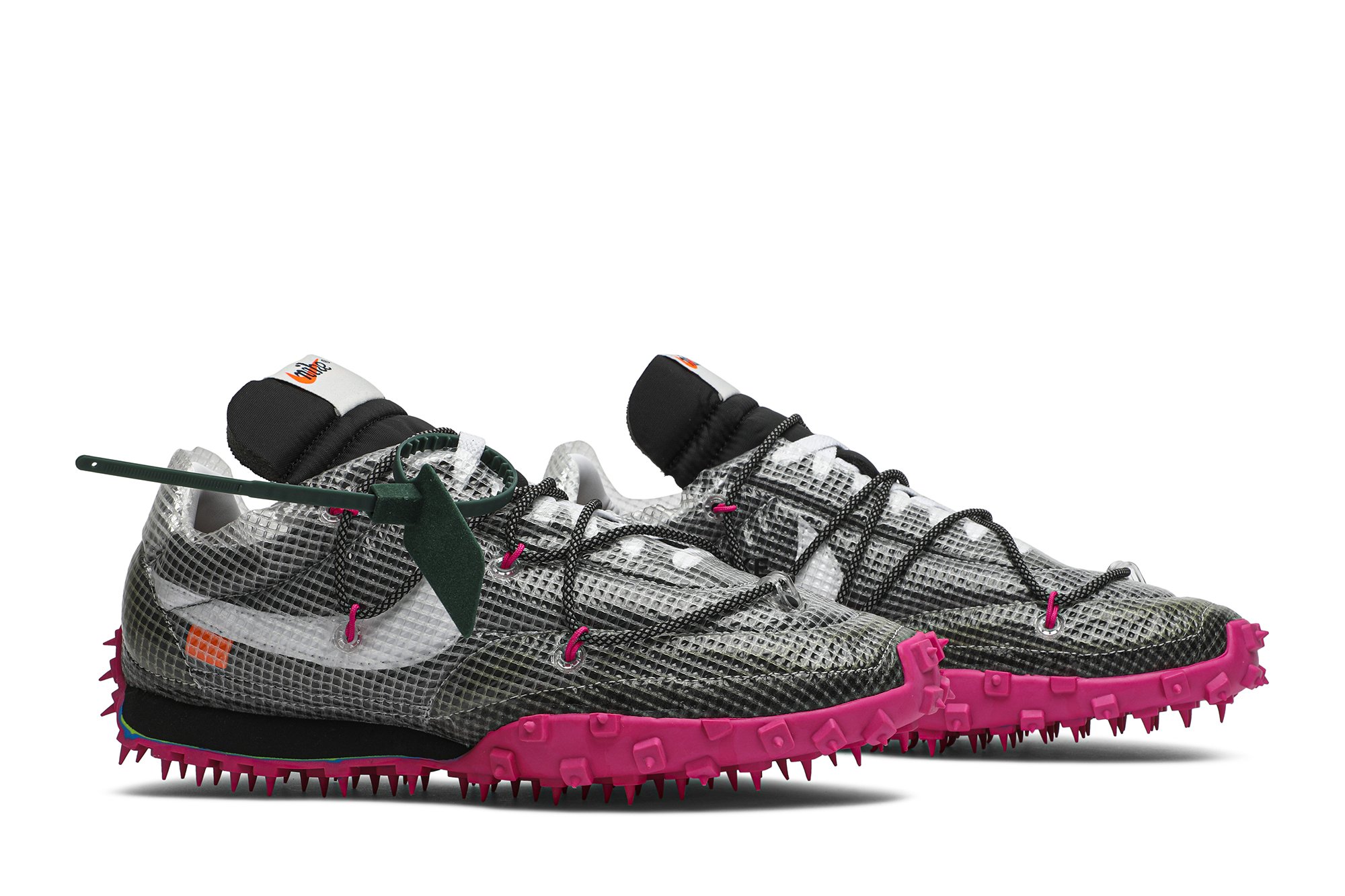 Off-White x Nike Waffle Racer 'Fuschia' - VenusCenter2027