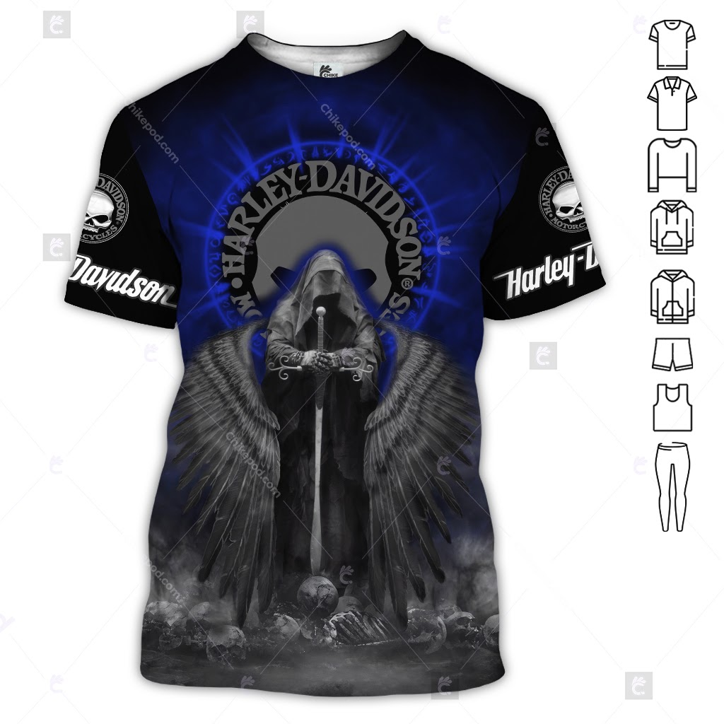 Motorbike Blue 3D All Over Printed Clothes CM351